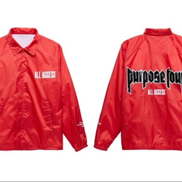 justin bieber purpose tour windbreaker - Picture 4 of 4